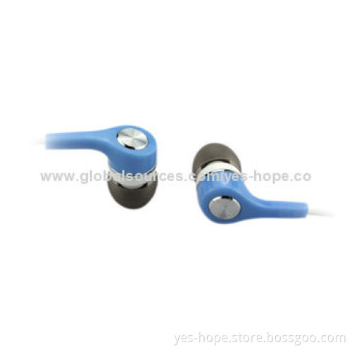 Flat Cable Earphones from China Factory, 20Hz-20kHz Frequency Range